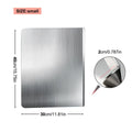 Stainless Steel Cutting Board - Non-Slip Grip, Mold-Resistant, Durable Daily Use, Modern Design, Household Kitchen Accessory Gadget