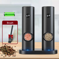 Electric Pepper & Salt Grinder Set with LED Light